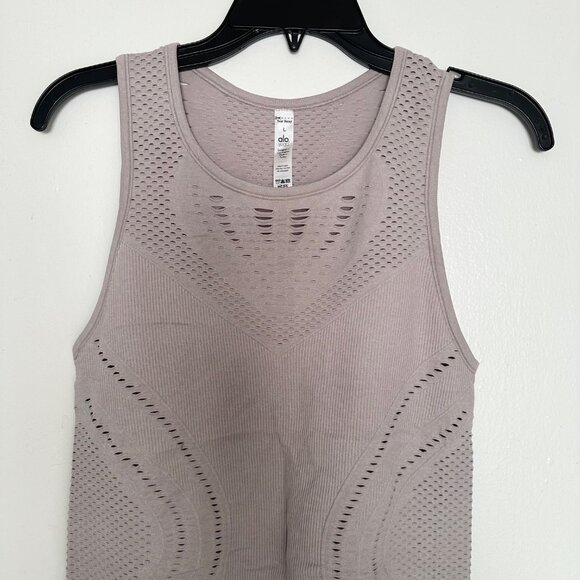Alo Yoga Lark Tank Lavender Cloud Heather Like New - Picture 2 of 4